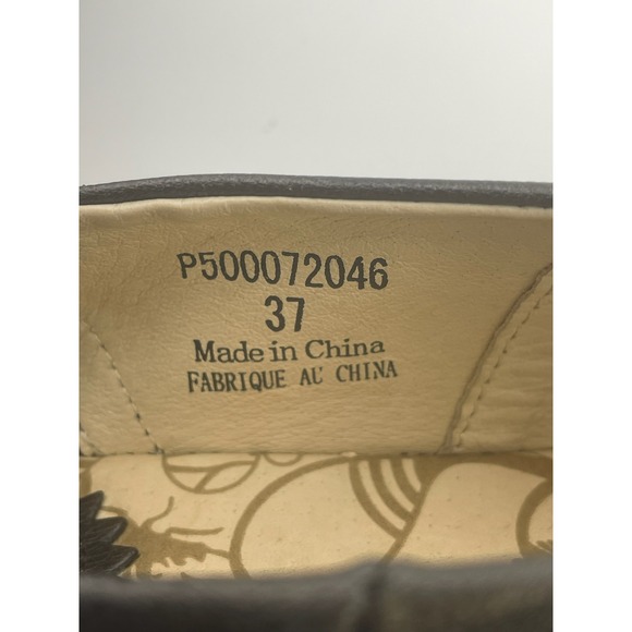 Fly London Yala Metallic Leather Wedge Peep Toe Slingback Sandal 37 6.5-7 - Picture 12 of 16